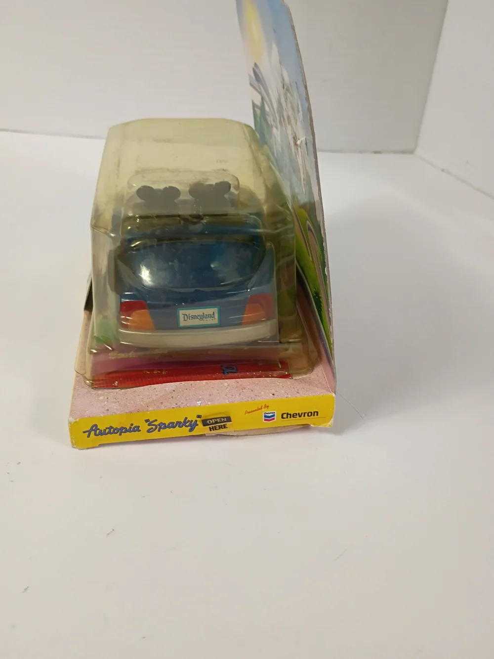 The Chevron Cars Autopia Cars Disneyland Retired - Stickers & Postcard 2000
